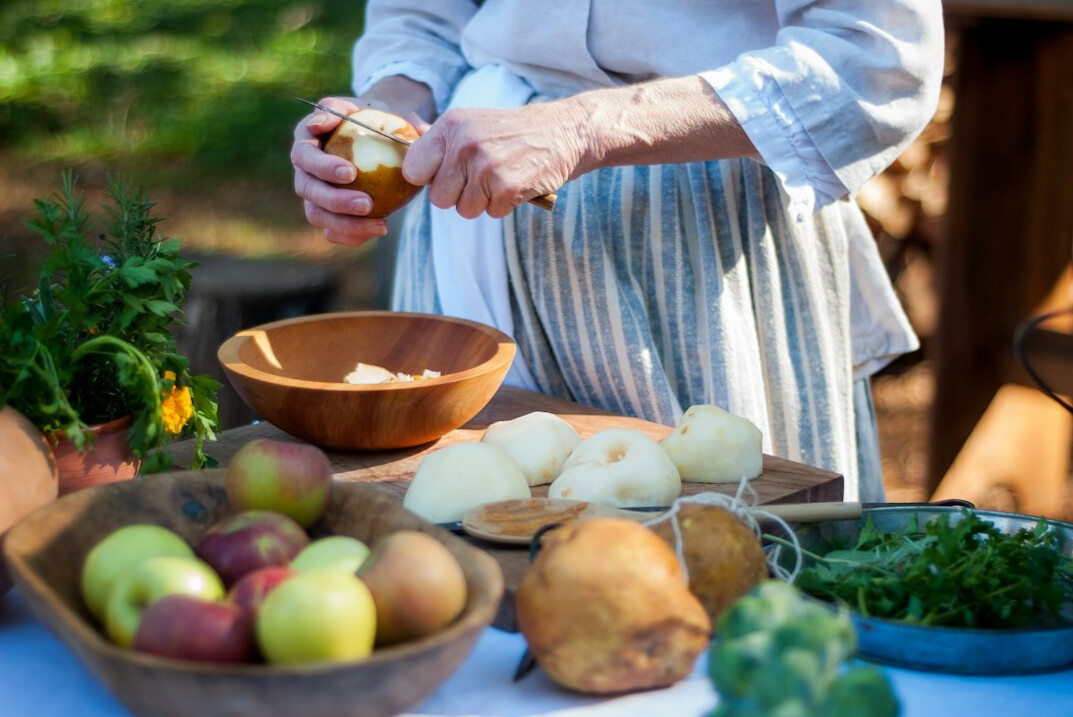 healthy senior meal preparation