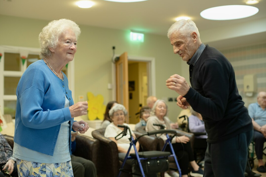 seniors at social event